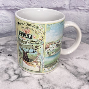 John Deere Retro‎ Vintage Collectors Scene Gibson Moline, IL Coffee Mug Cup
